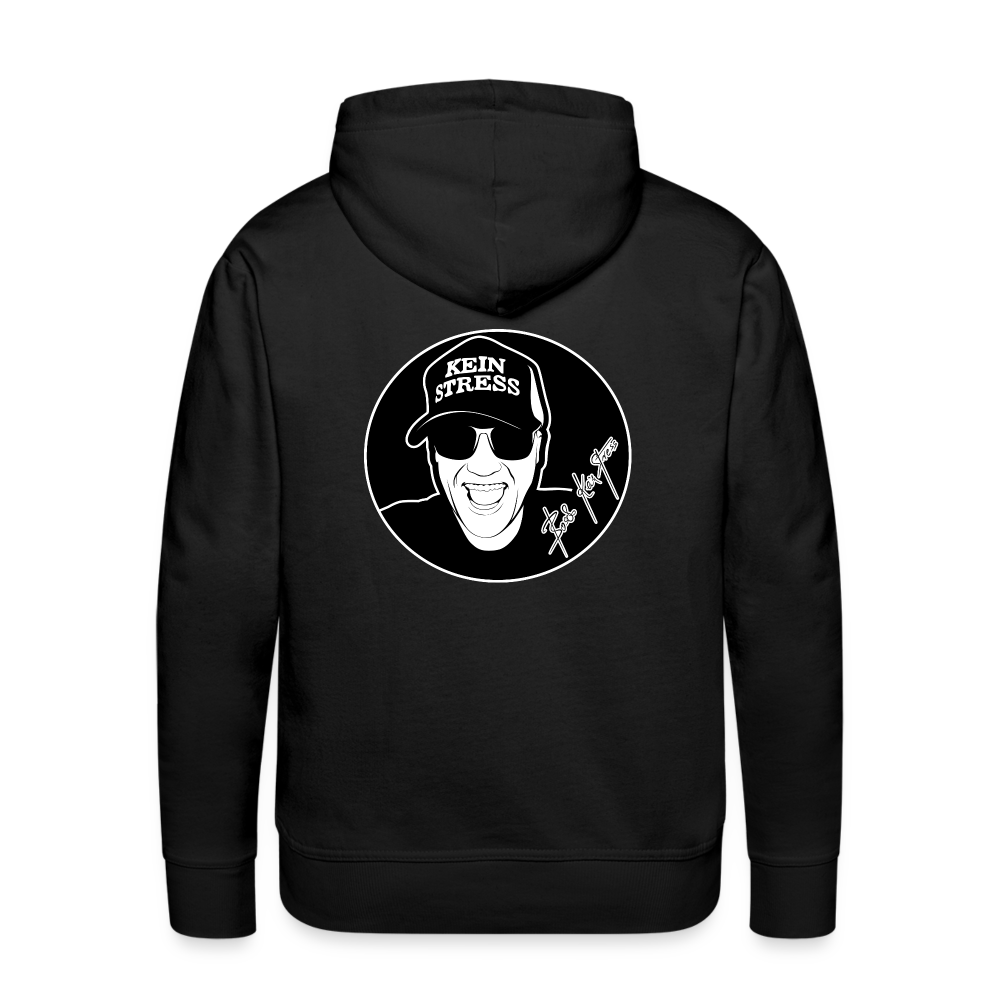 Boscho Kein Stress ® Männer Premium Hoodie - Schwarz