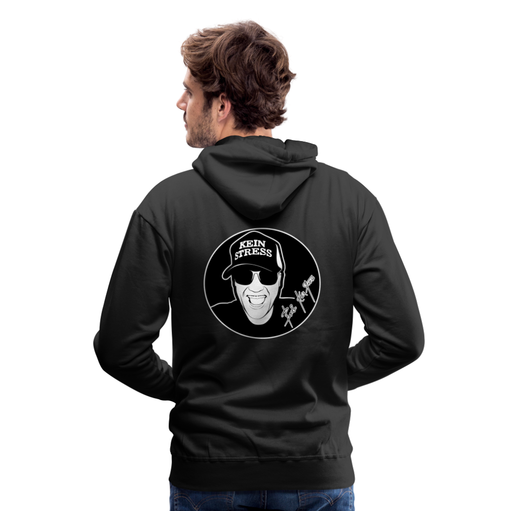 Boscho Kein Stress ® Männer Premium Hoodie - Schwarz