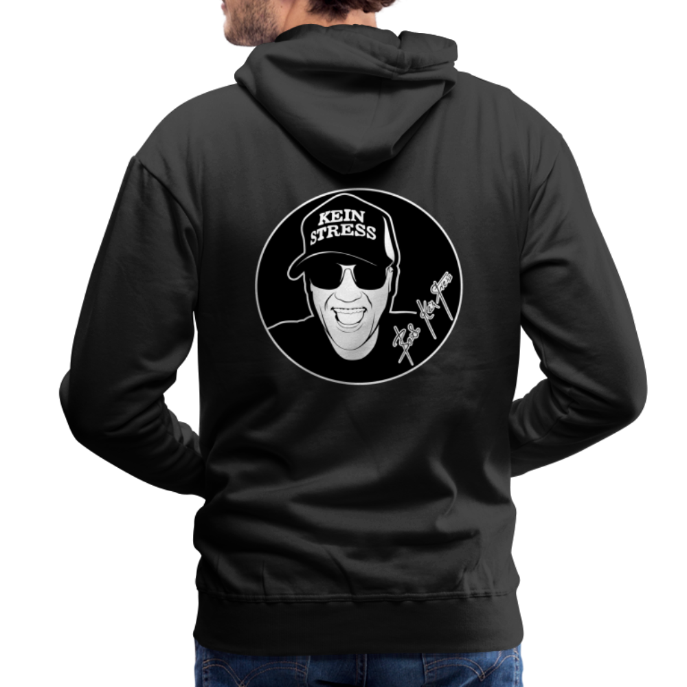 Boscho Kein Stress ® Männer Premium Hoodie - Schwarz