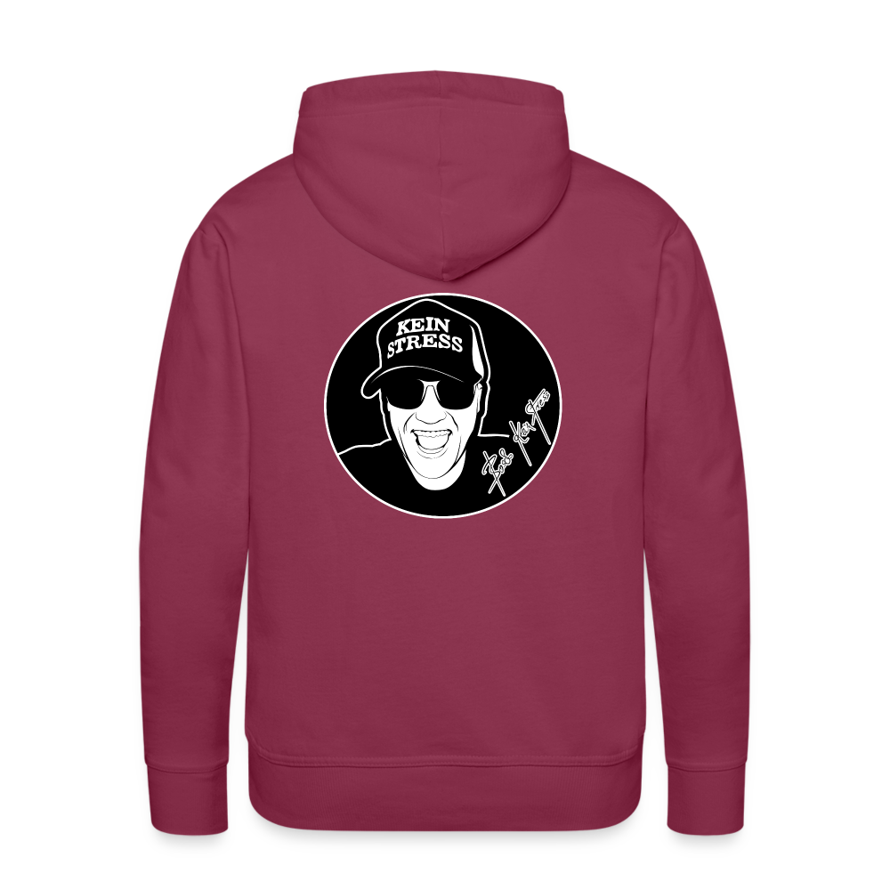 Boscho Kein Stress ® Männer Premium Hoodie - Bordeaux