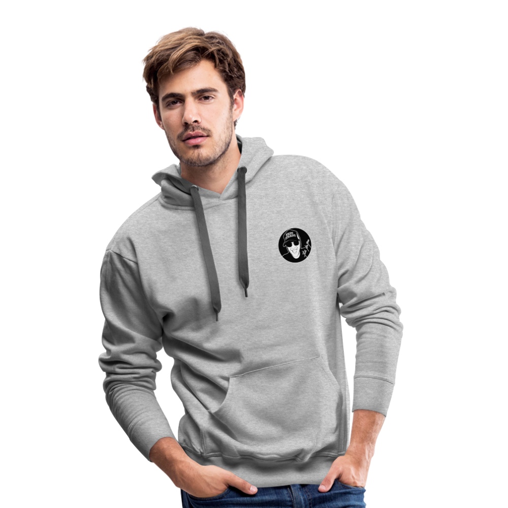 Boscho Kein Stress ® Männer Premium Hoodie - Grau meliert