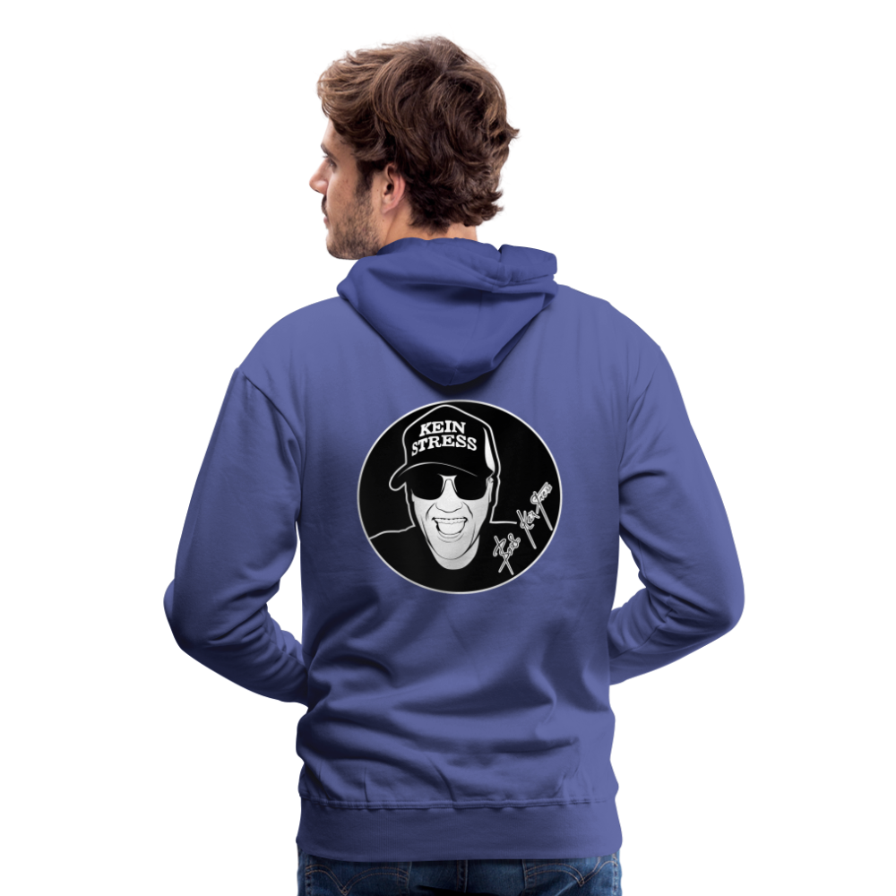 Boscho Kein Stress ® Männer Premium Hoodie - Königsblau