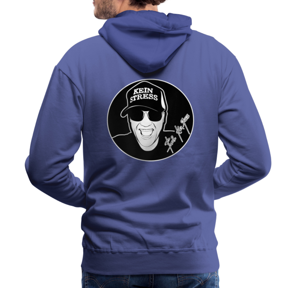 Boscho Kein Stress ® Männer Premium Hoodie - Königsblau