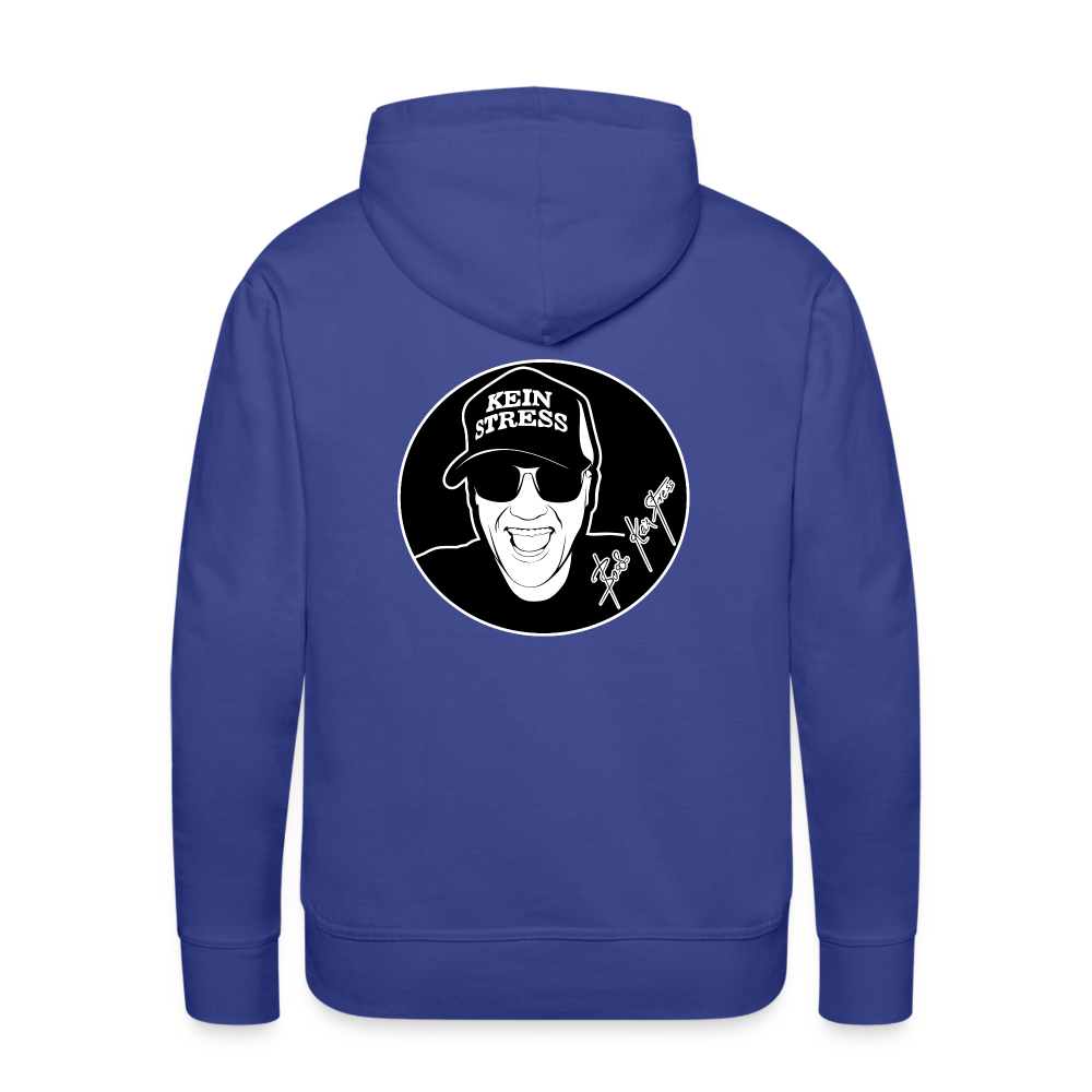 Boscho Kein Stress ® Männer Premium Hoodie - Königsblau