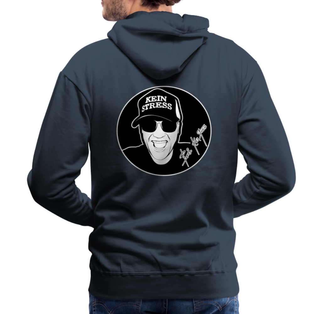 Boscho Kein Stress ® Männer Premium Hoodie - Navy