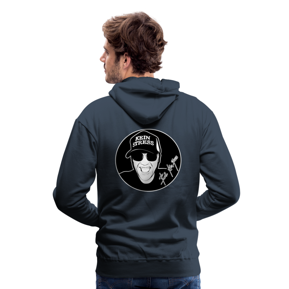 Boscho Kein Stress ® Männer Premium Hoodie - Navy