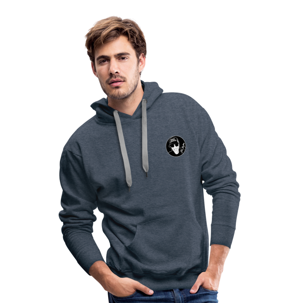 Boscho Kein Stress ® Männer Premium Hoodie - Jeansblau