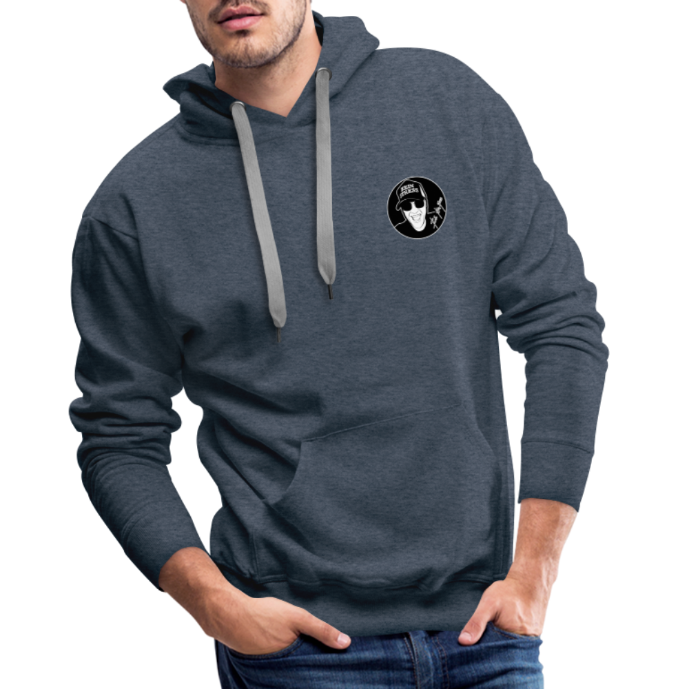 Boscho Kein Stress ® Männer Premium Hoodie - Jeansblau