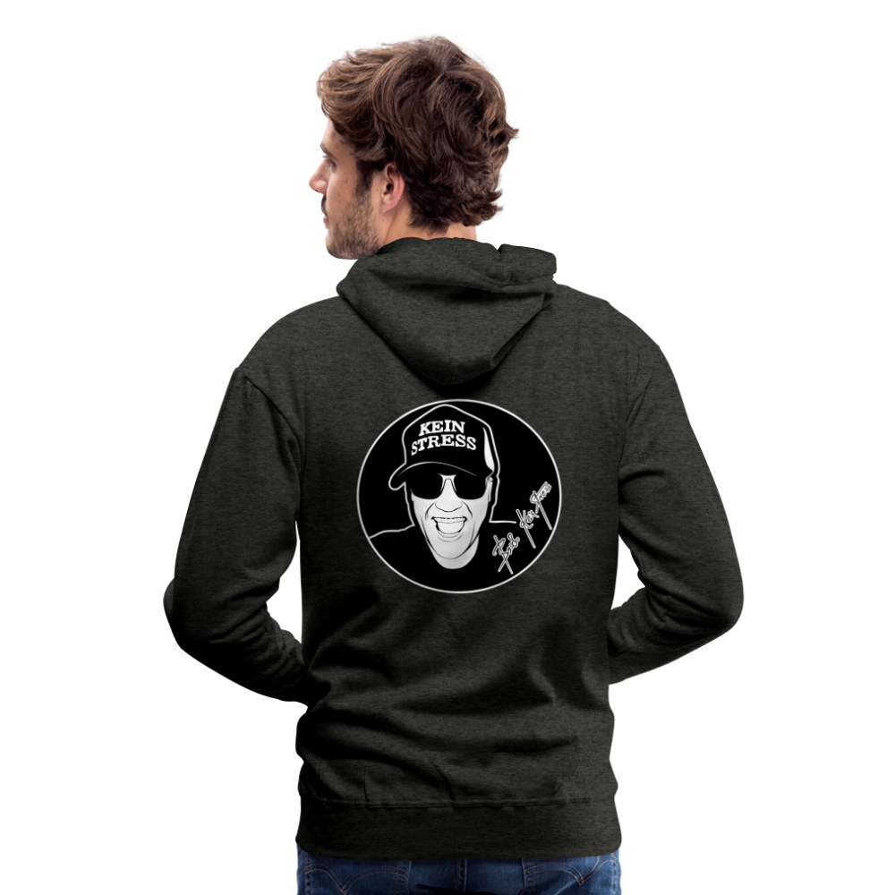 Boscho Kein Stress ® Männer Premium Hoodie - Anthrazit