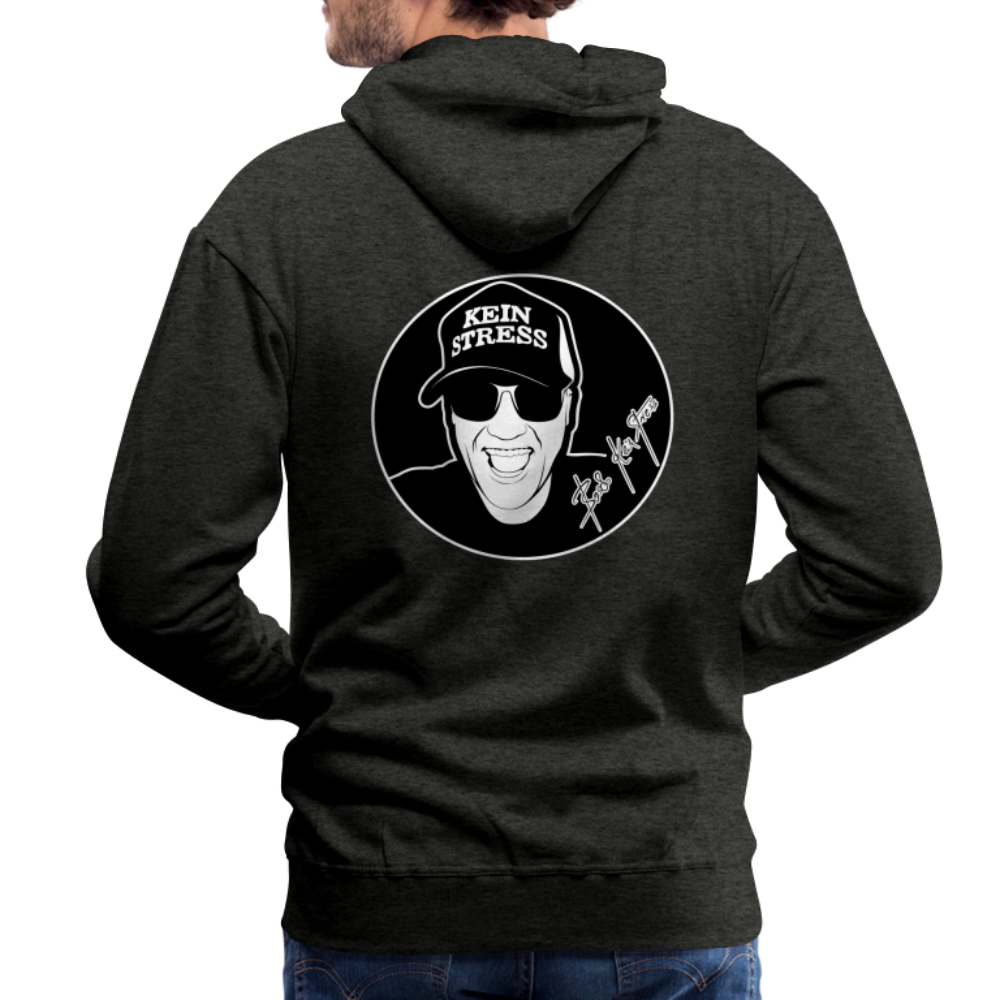 Boscho Kein Stress ® Männer Premium Hoodie - Anthrazit