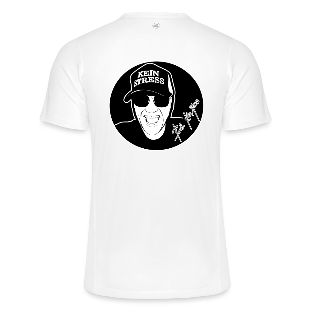 Boscho Kein Stress ® JAKO Männer T-Shirt Laufshirt Run 2.0 - weiß