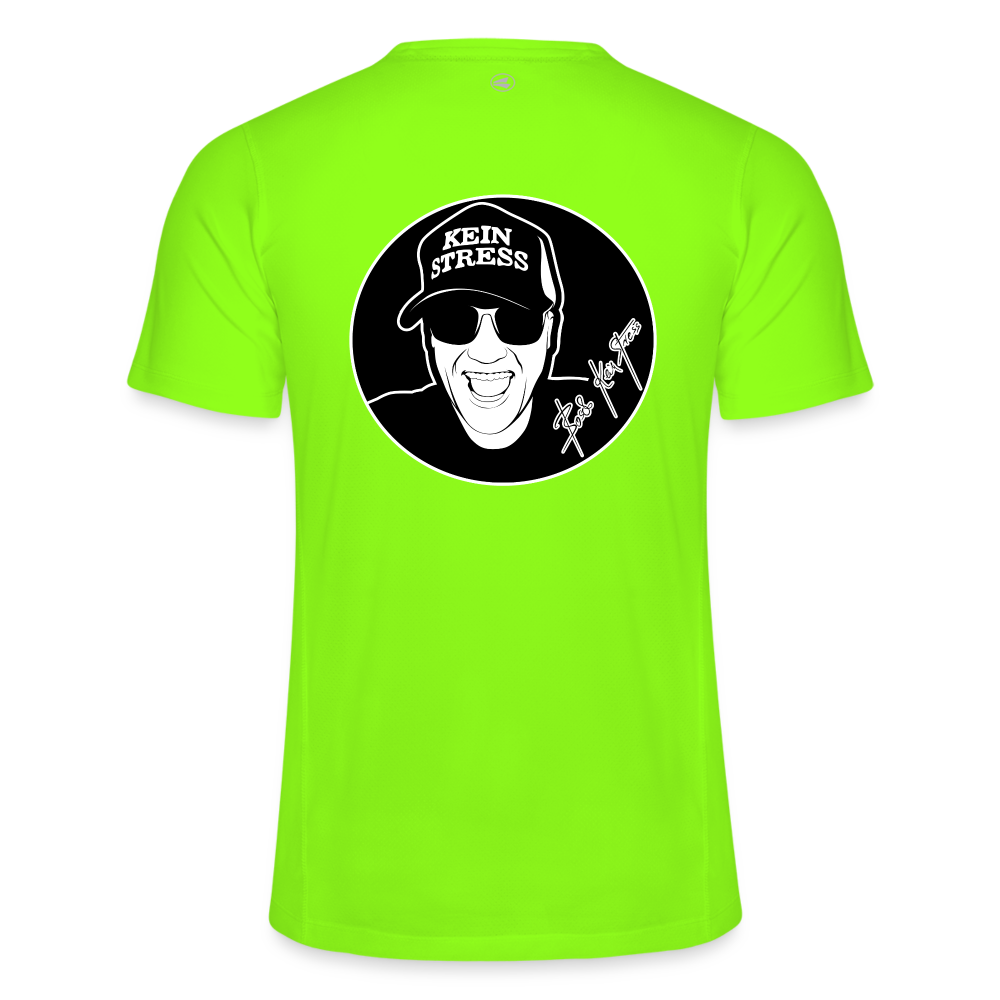 Boscho Kein Stress ® JAKO Männer T-Shirt Laufshirt Run 2.0 - Neongrün