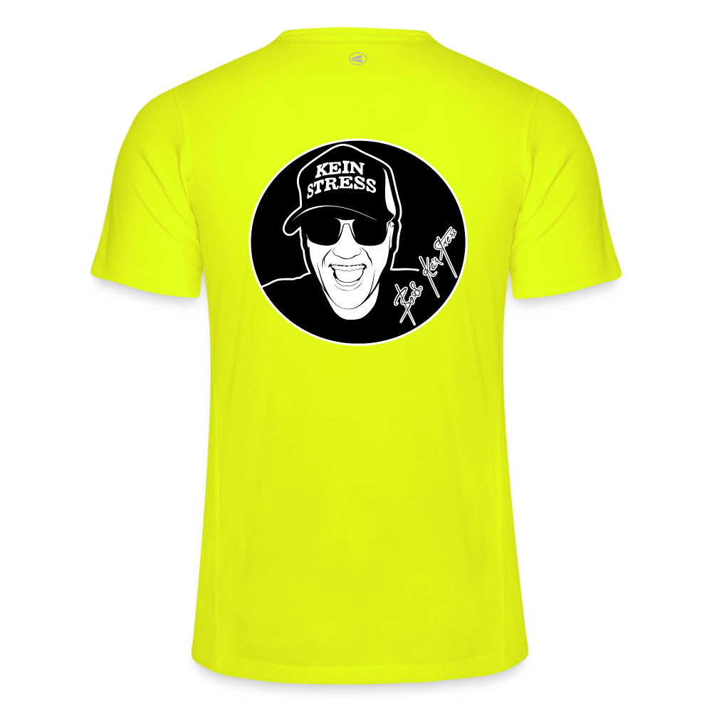 Boscho Kein Stress ® JAKO Männer T-Shirt Laufshirt Run 2.0 - Neongelb