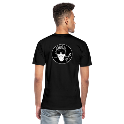 Boscho Kein Stress ® Klassisches Männer-T-Shirt mit V-Ausschnitt - Schwarz