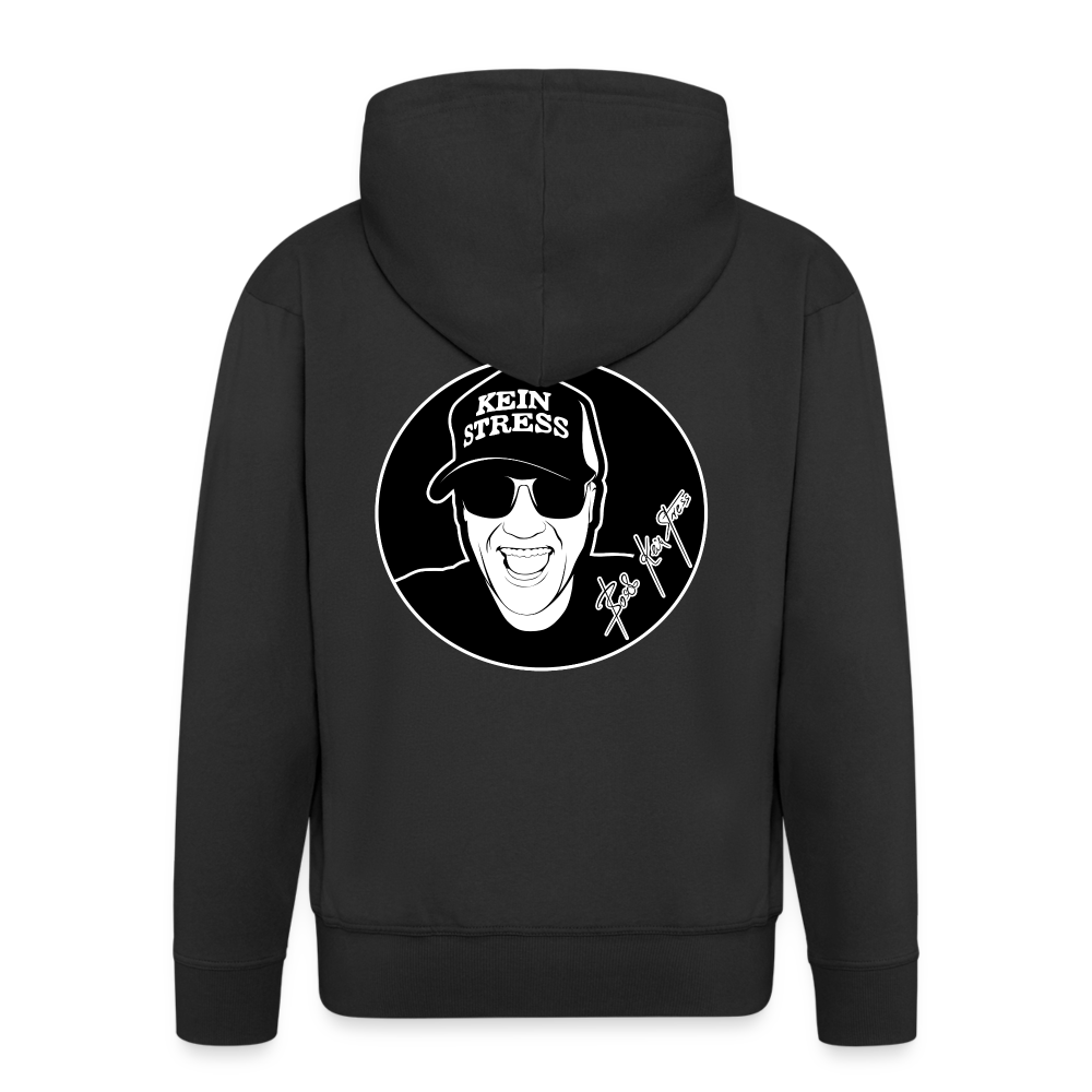 Boscho Kein Stress ® Männer Premium Kapuzenjacke - Schwarz