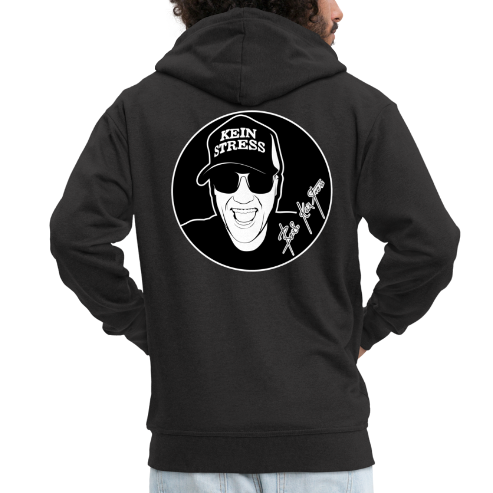 Boscho Kein Stress ® Männer Premium Kapuzenjacke - Schwarz