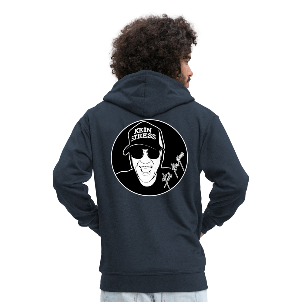 Boscho Kein Stress ® Männer Premium Kapuzenjacke - Navy