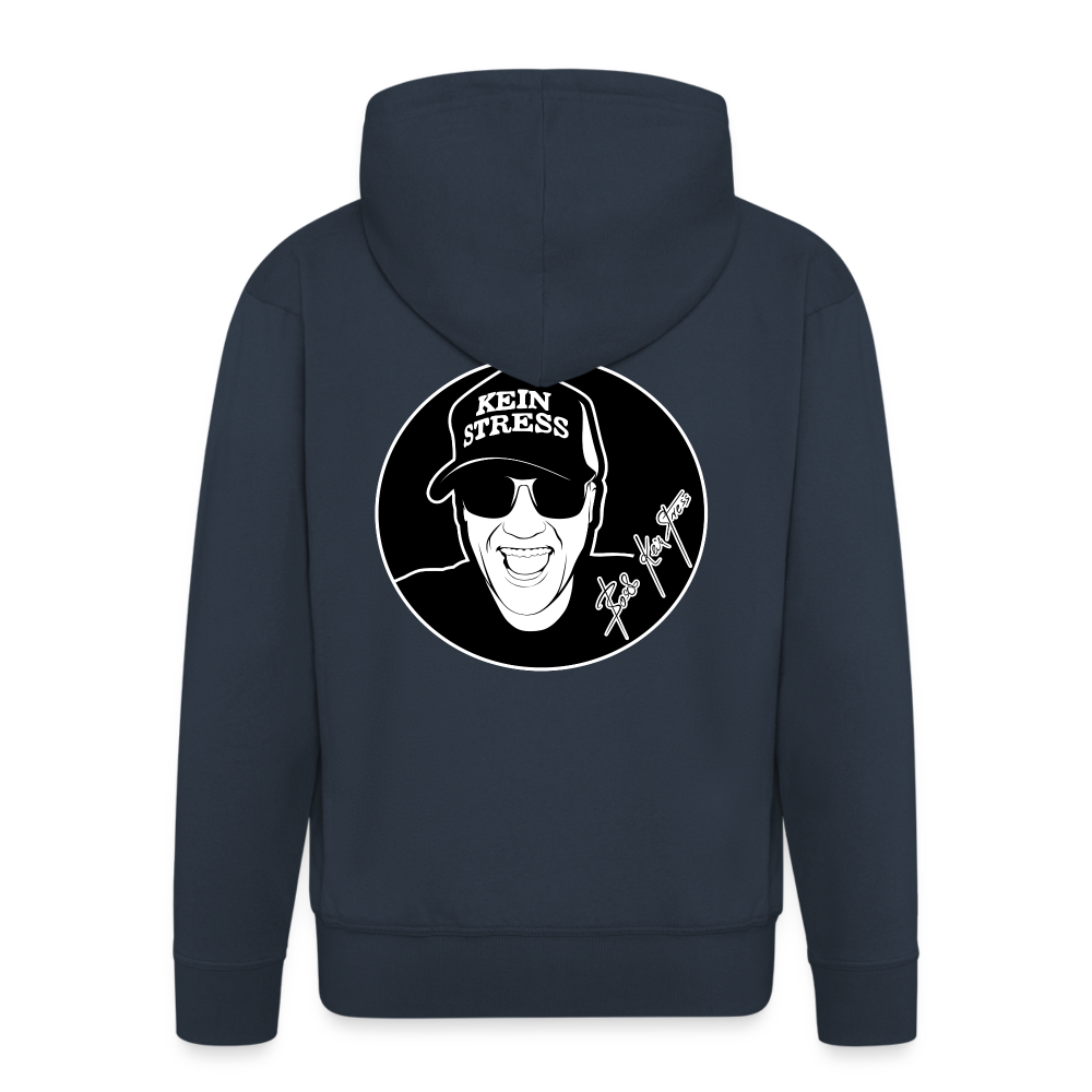 Boscho Kein Stress ® Männer Premium Kapuzenjacke - Navy