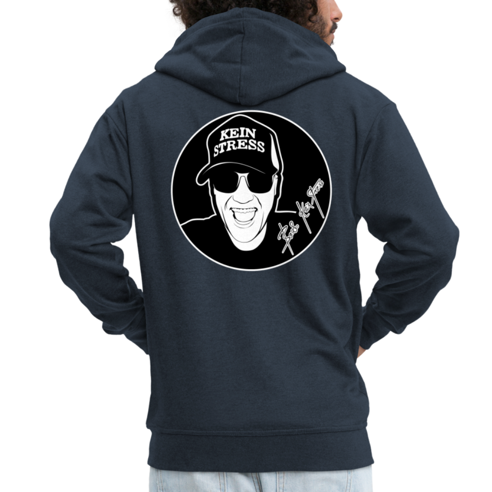 Boscho Kein Stress ® Männer Premium Kapuzenjacke - Navy