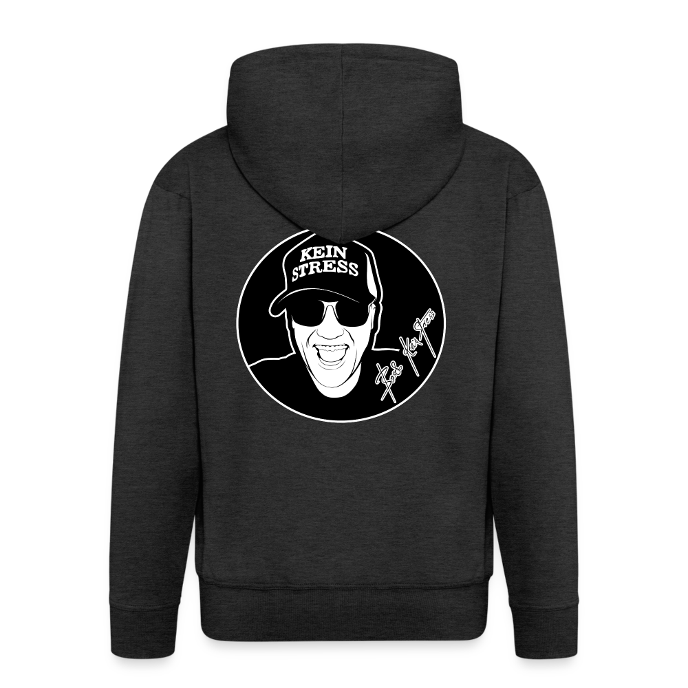 Boscho Kein Stress ® Männer Premium Kapuzenjacke - Anthrazit