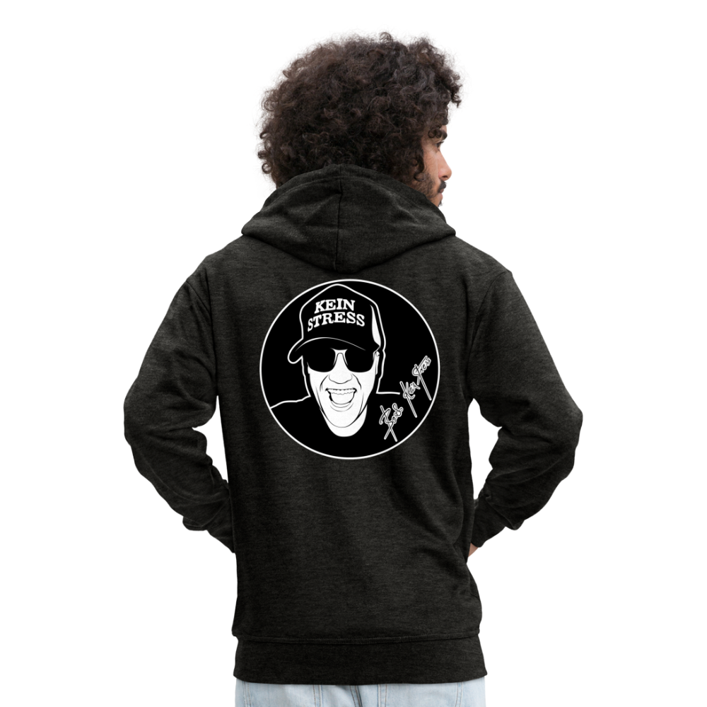 Boscho Kein Stress ® Männer Premium Kapuzenjacke - Anthrazit