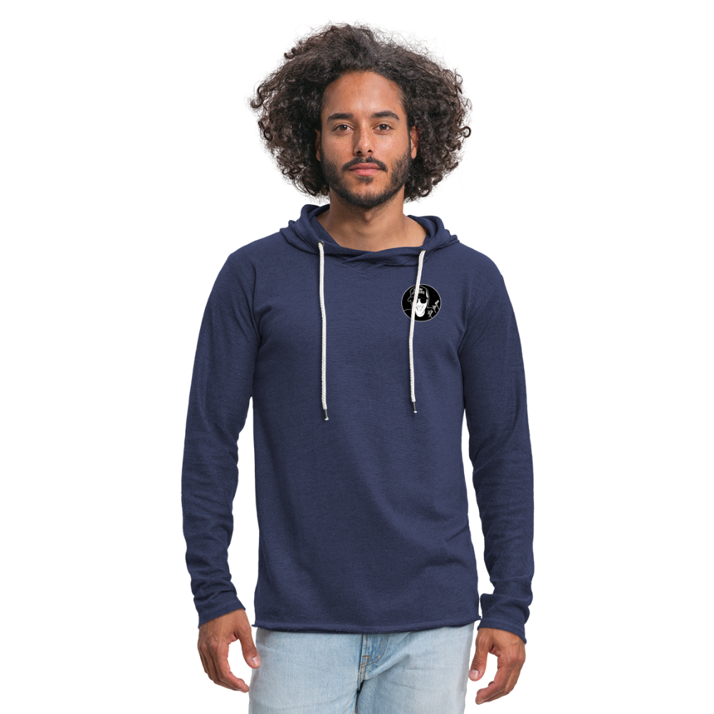 Boscho Kein Stress ® Leichtes Kapuzensweatshirt Unisex - Navy meliert