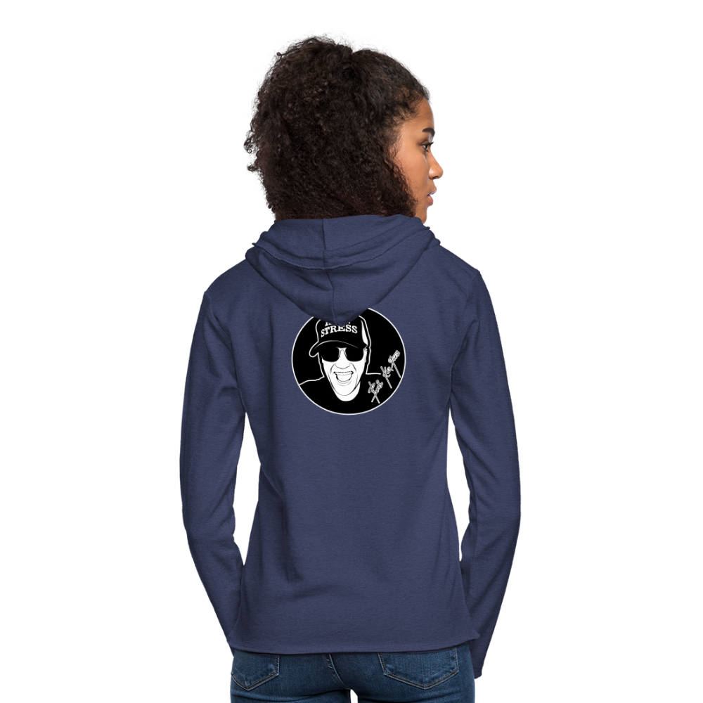 Boscho Kein Stress ® Leichtes Kapuzensweatshirt Unisex - Navy meliert
