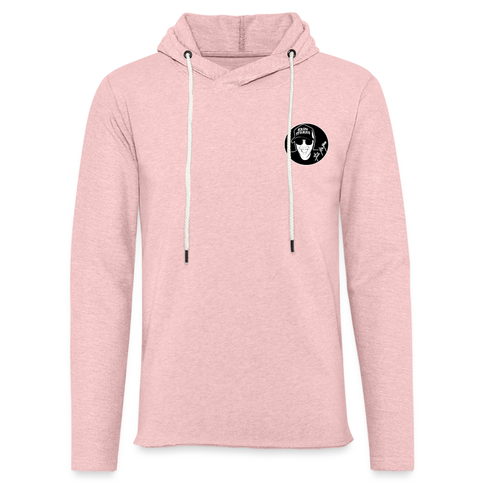 Boscho Kein Stress ® Leichtes Kapuzensweatshirt Unisex - Rosa-Creme meliert