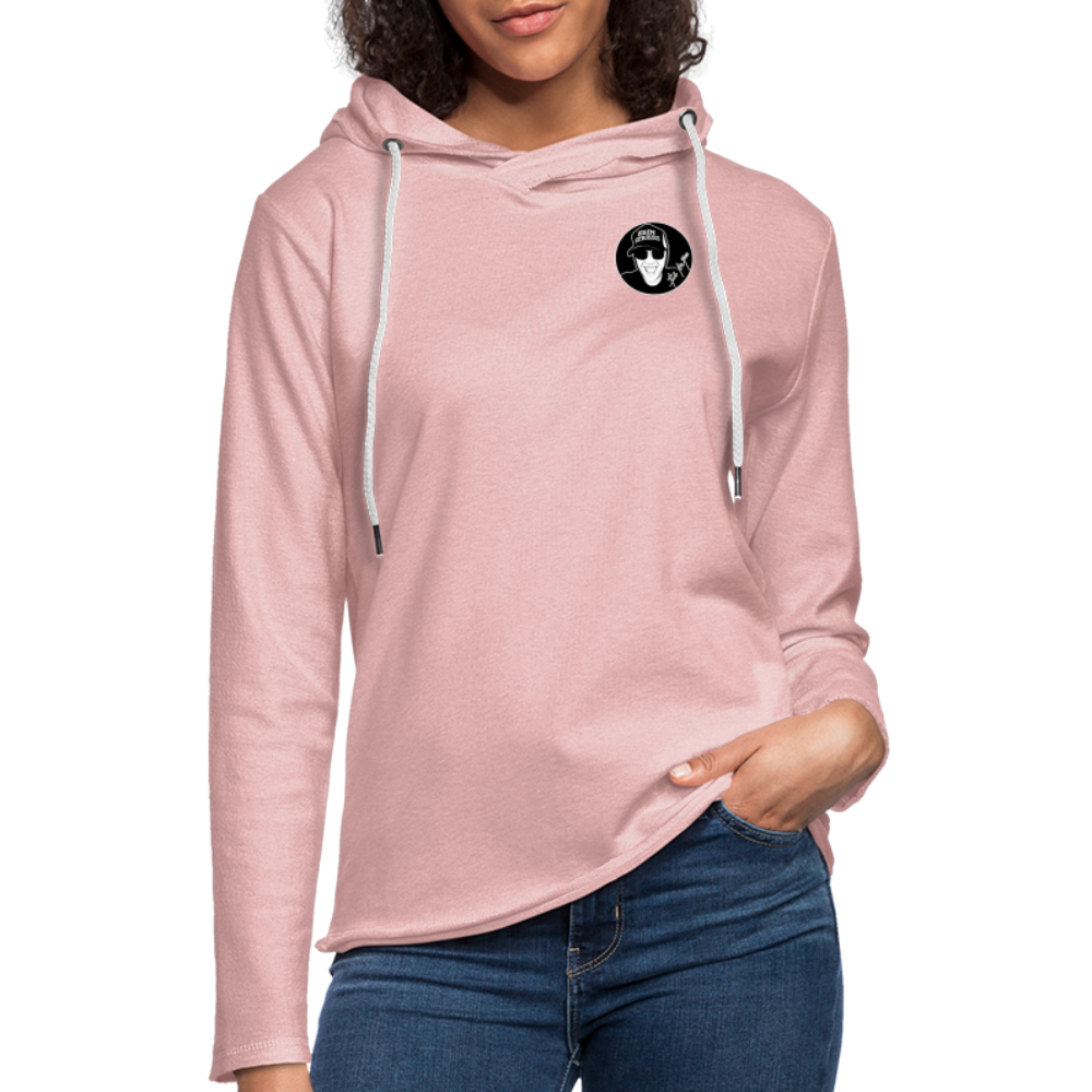 Boscho Kein Stress ® Leichtes Kapuzensweatshirt Unisex - Rosa-Creme meliert
