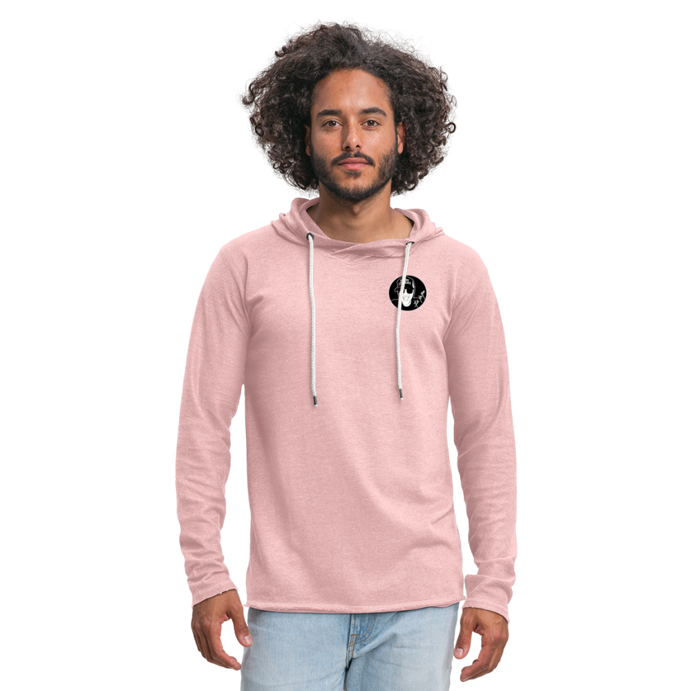 Boscho Kein Stress ® Leichtes Kapuzensweatshirt Unisex - Rosa-Creme meliert