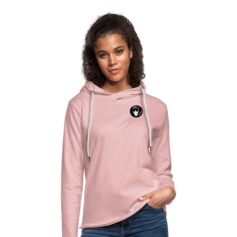 Boscho Kein Stress ® Leichtes Kapuzensweatshirt Unisex - Rosa-Creme meliert