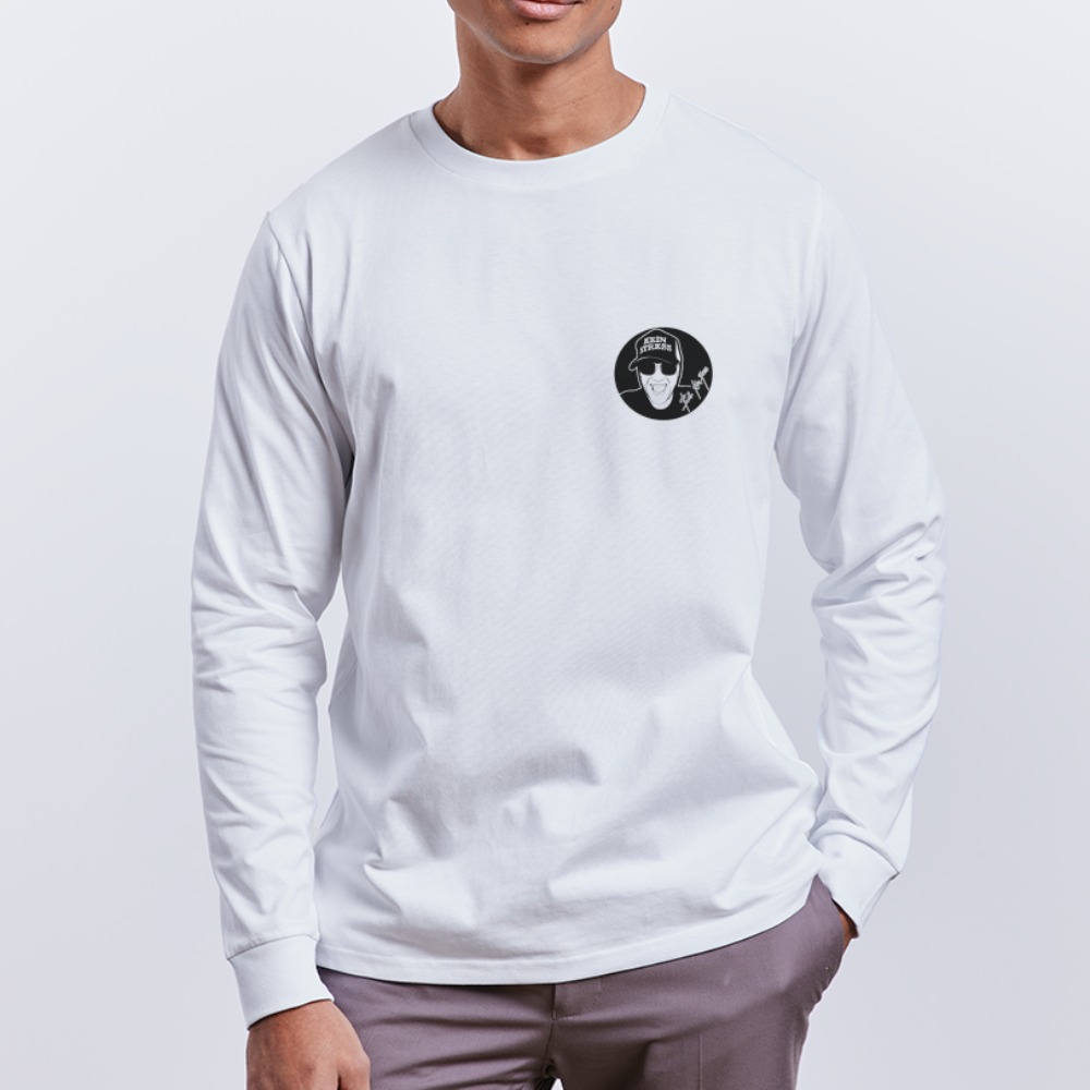 Boscho Kein Stress ® Unisex Bio-Langarmshirt SHIFTS DRY - weiß