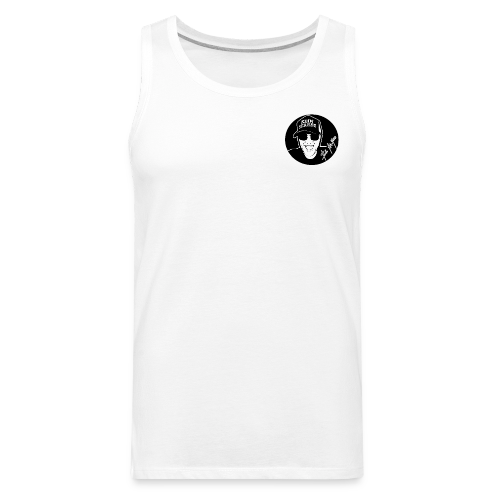 Boscho Kein Stress ® Männer Premium Tank Top - weiß
