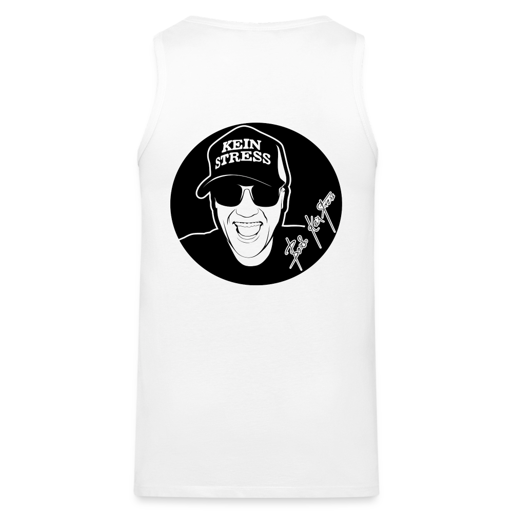 Boscho Kein Stress ® Männer Premium Tank Top - weiß