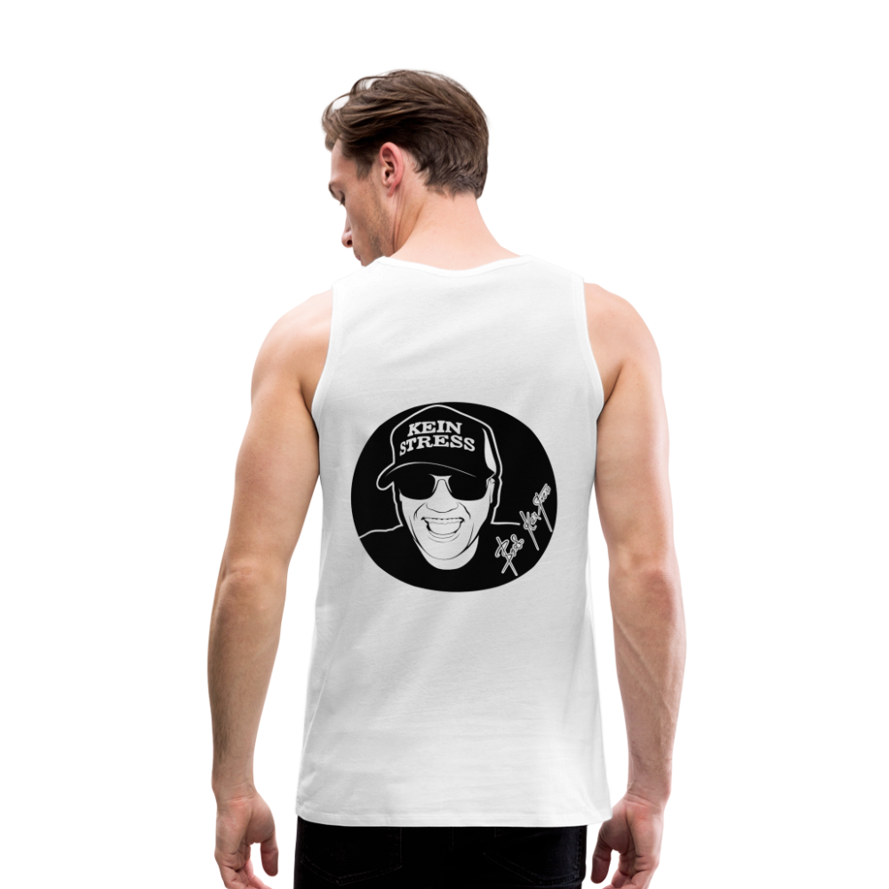 Boscho Kein Stress ® Männer Premium Tank Top - weiß