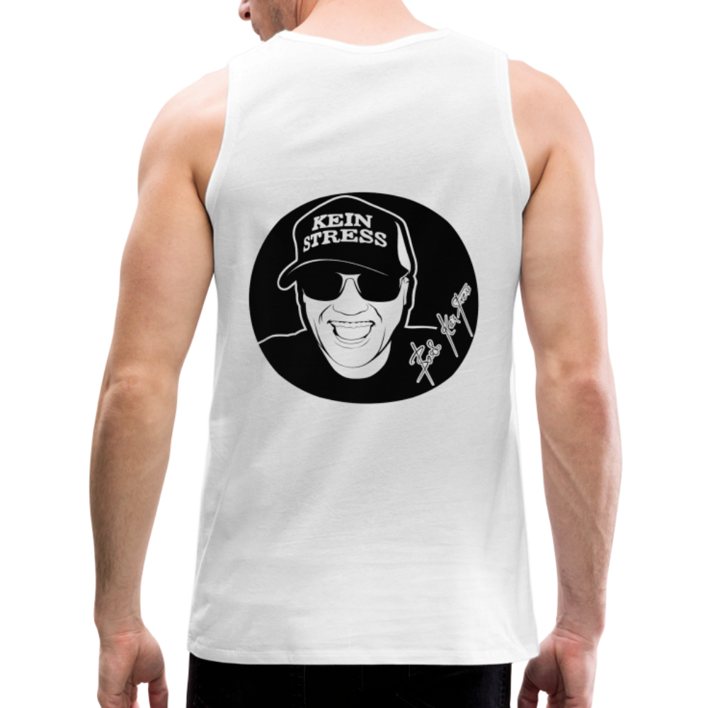 Boscho Kein Stress ® Männer Premium Tank Top - weiß