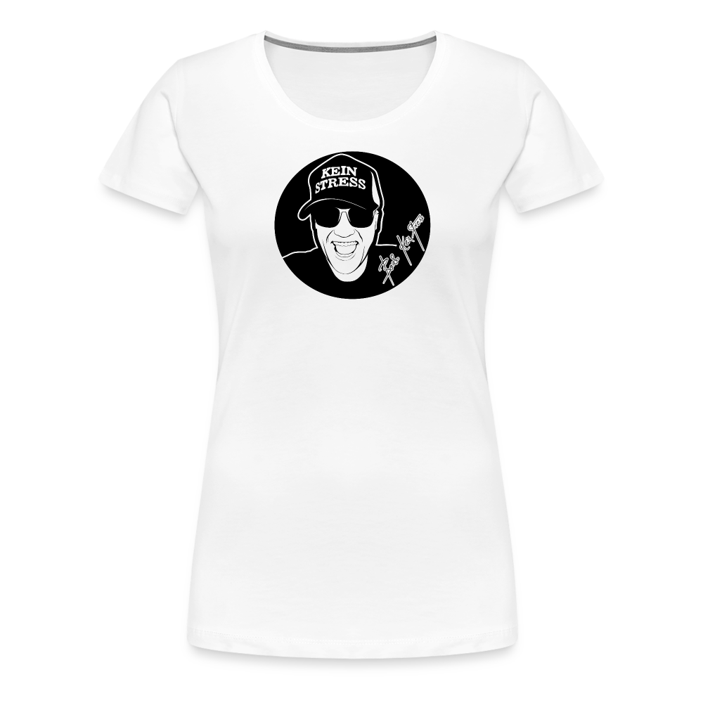 Boscho Kein Stress ® Frauen Premium T-Shirt - weiß