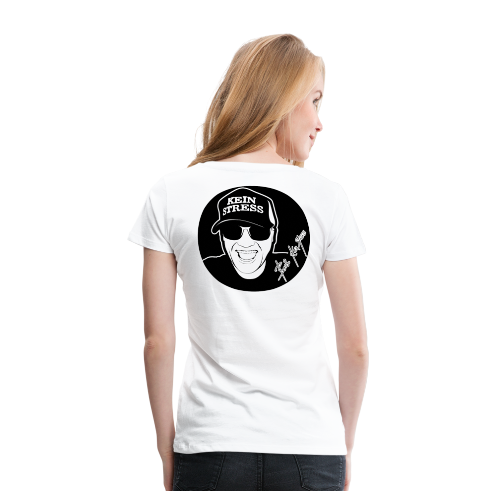 Boscho Kein Stress ® Frauen Premium T-Shirt - weiß