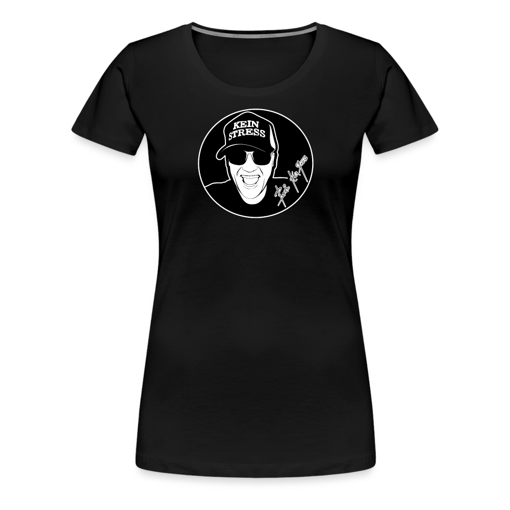 Boscho Kein Stress ® Frauen Premium T-Shirt - Schwarz