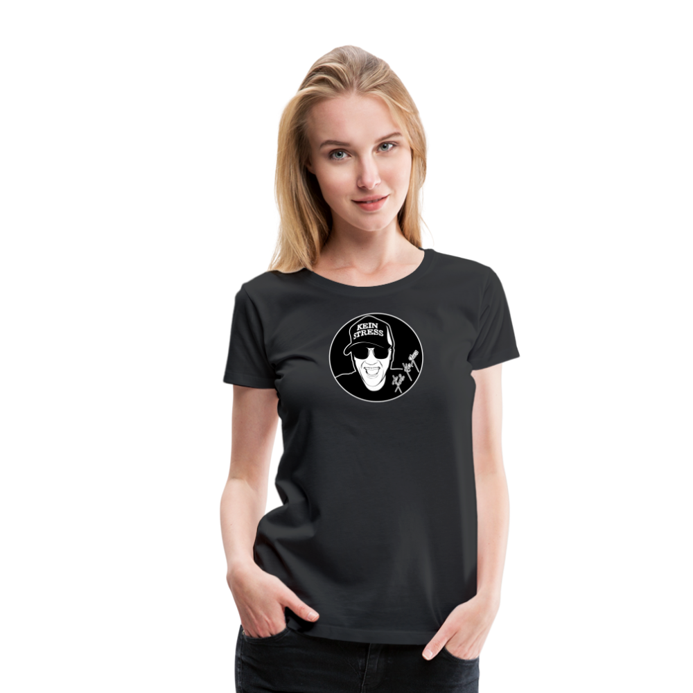 Boscho Kein Stress ® Frauen Premium T-Shirt - Schwarz