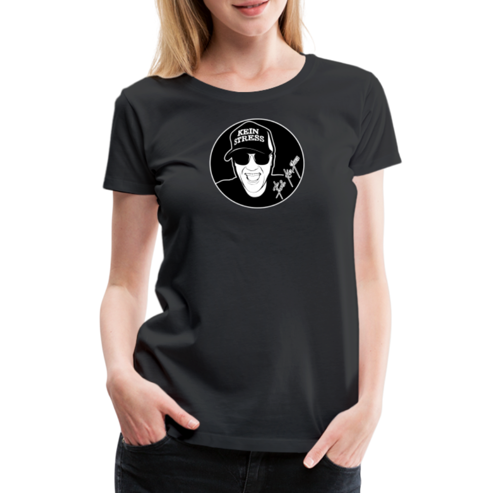 Boscho Kein Stress ® Frauen Premium T-Shirt - Schwarz