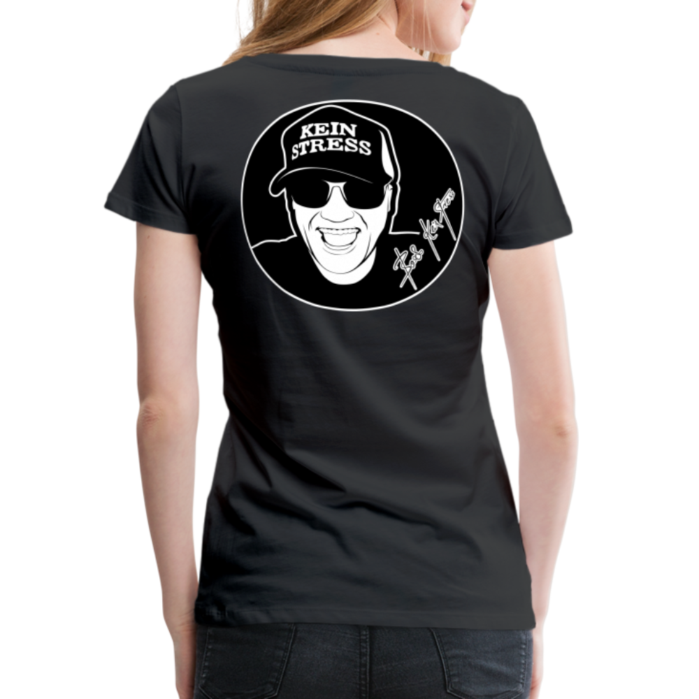 Boscho Kein Stress ® Frauen Premium T-Shirt - Schwarz