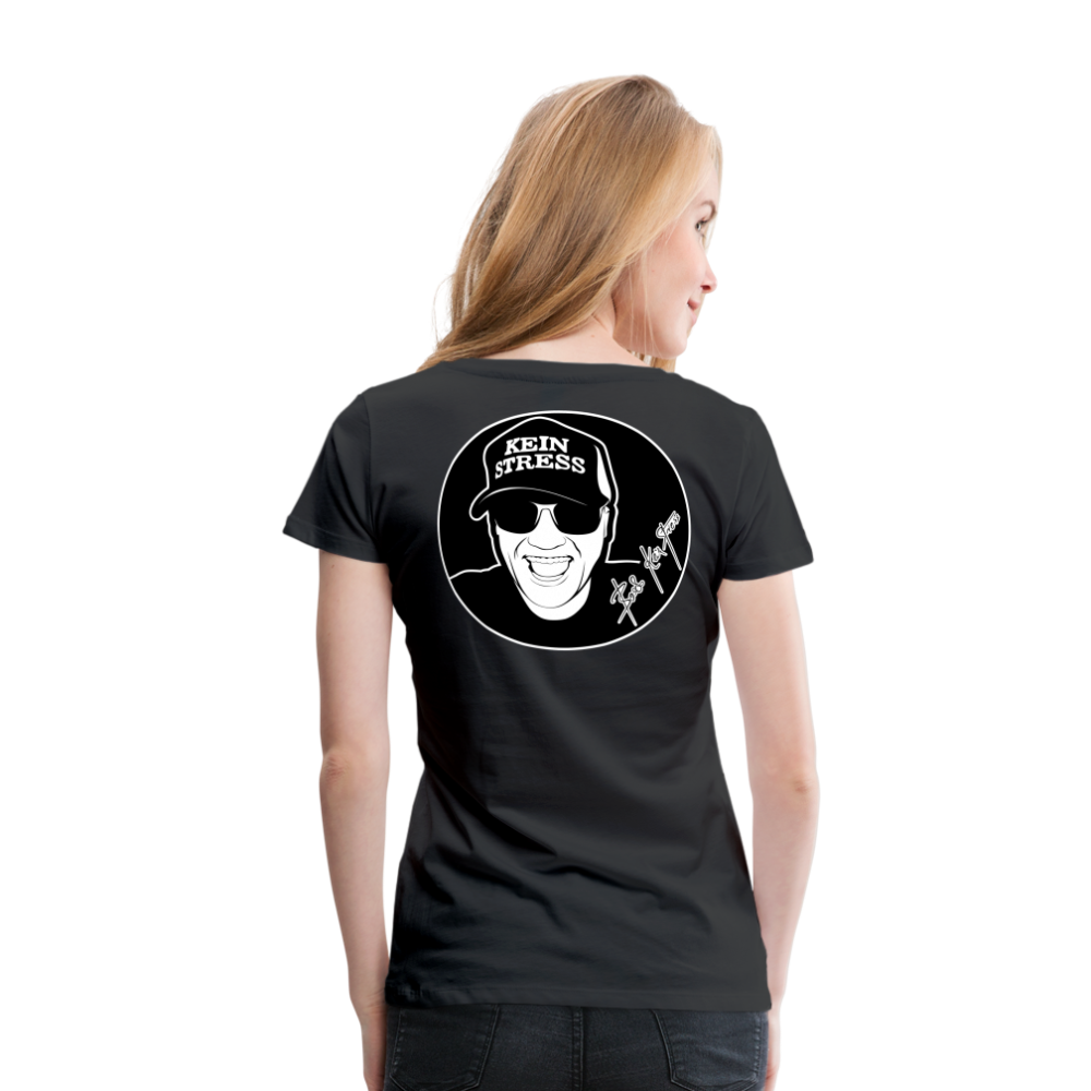 Boscho Kein Stress ® Frauen Premium T-Shirt - Schwarz