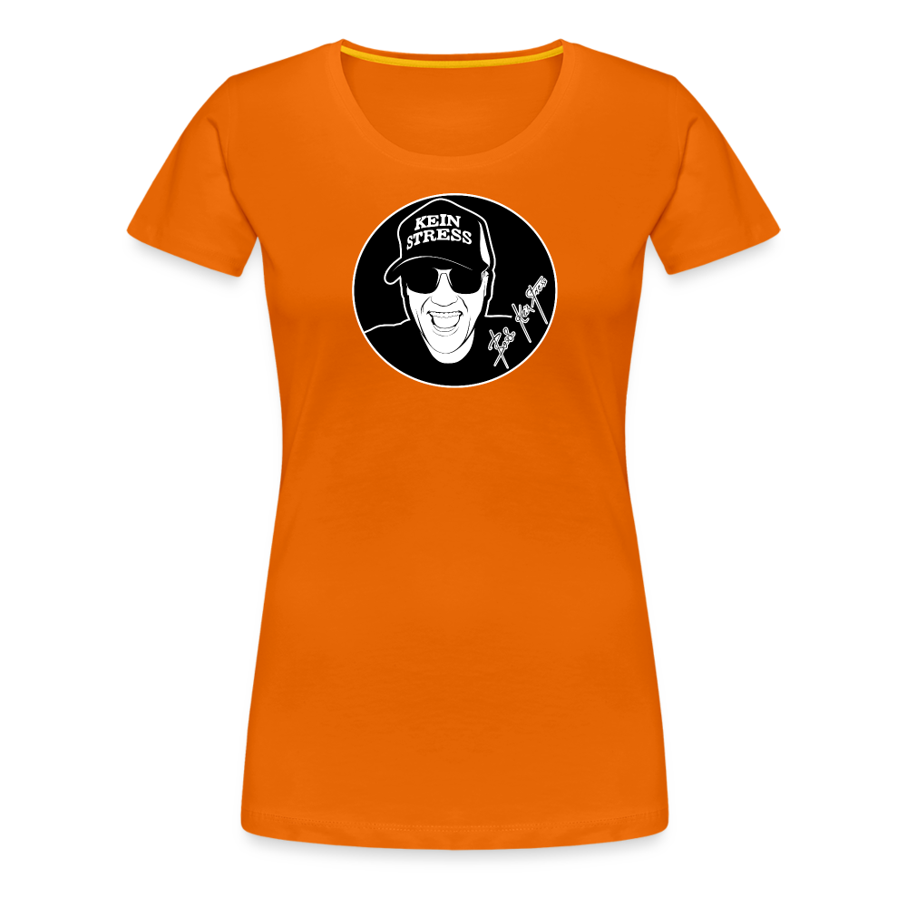 Boscho Kein Stress ® Frauen Premium T-Shirt - Orange