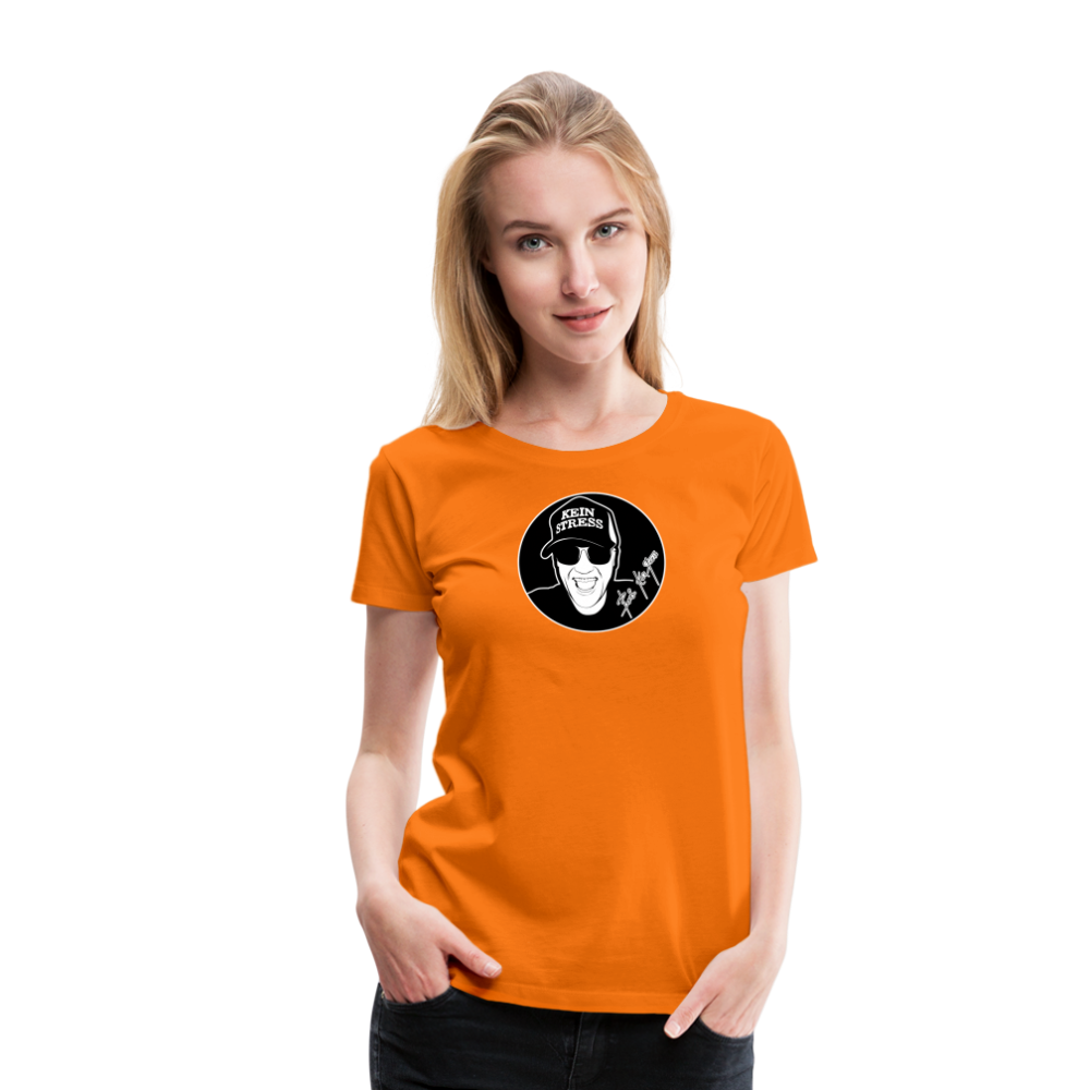 Boscho Kein Stress ® Frauen Premium T-Shirt - Orange