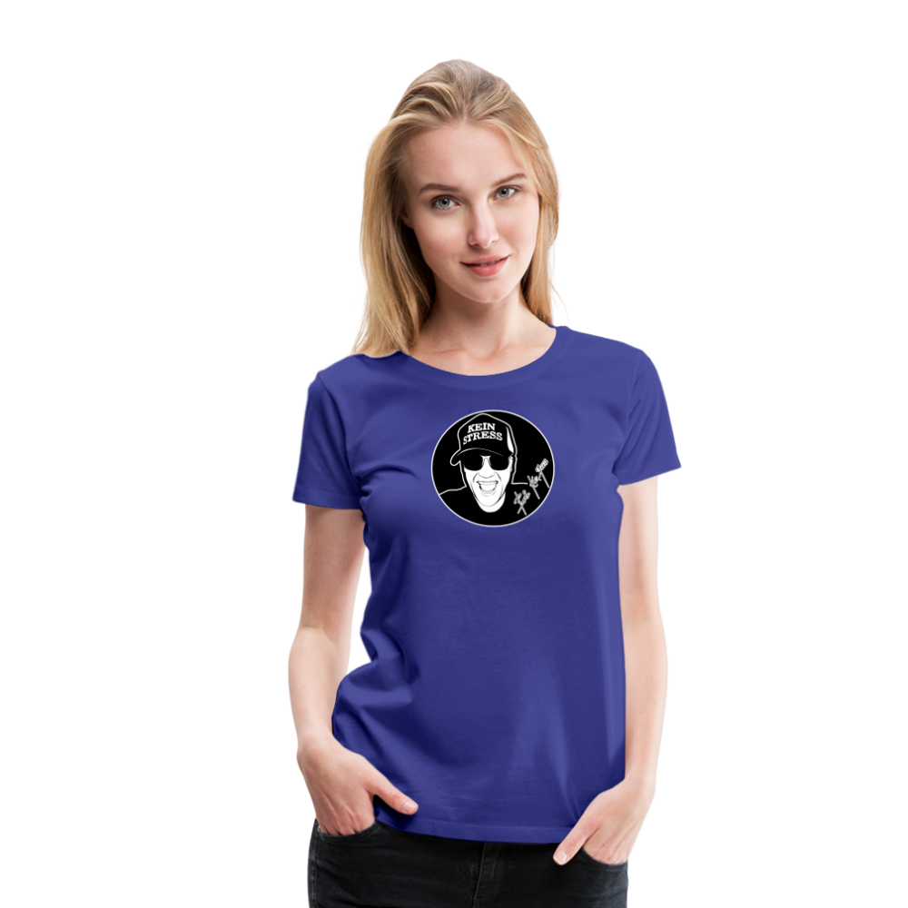 Boscho Kein Stress ® Frauen Premium T-Shirt - Königsblau