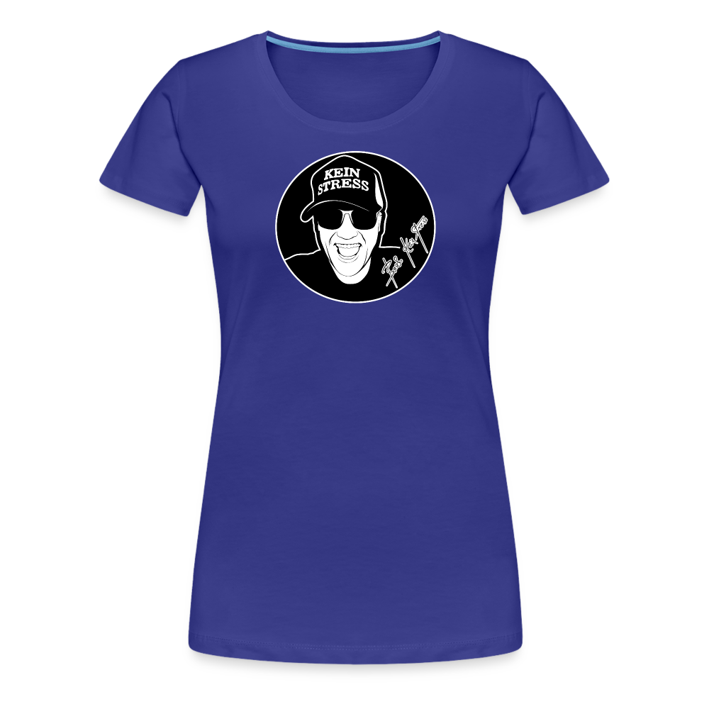 Boscho Kein Stress ® Frauen Premium T-Shirt - Königsblau