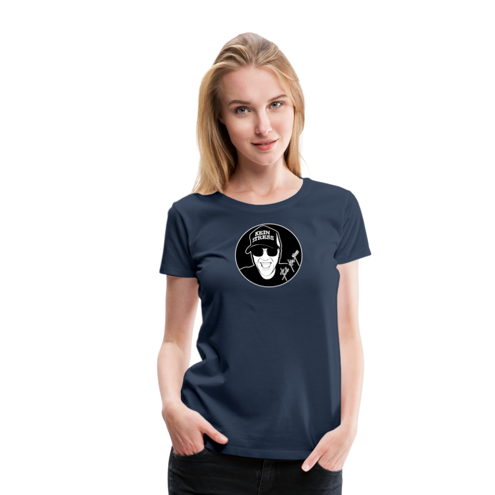 Boscho Kein Stress ® Frauen Premium T-Shirt - Navy