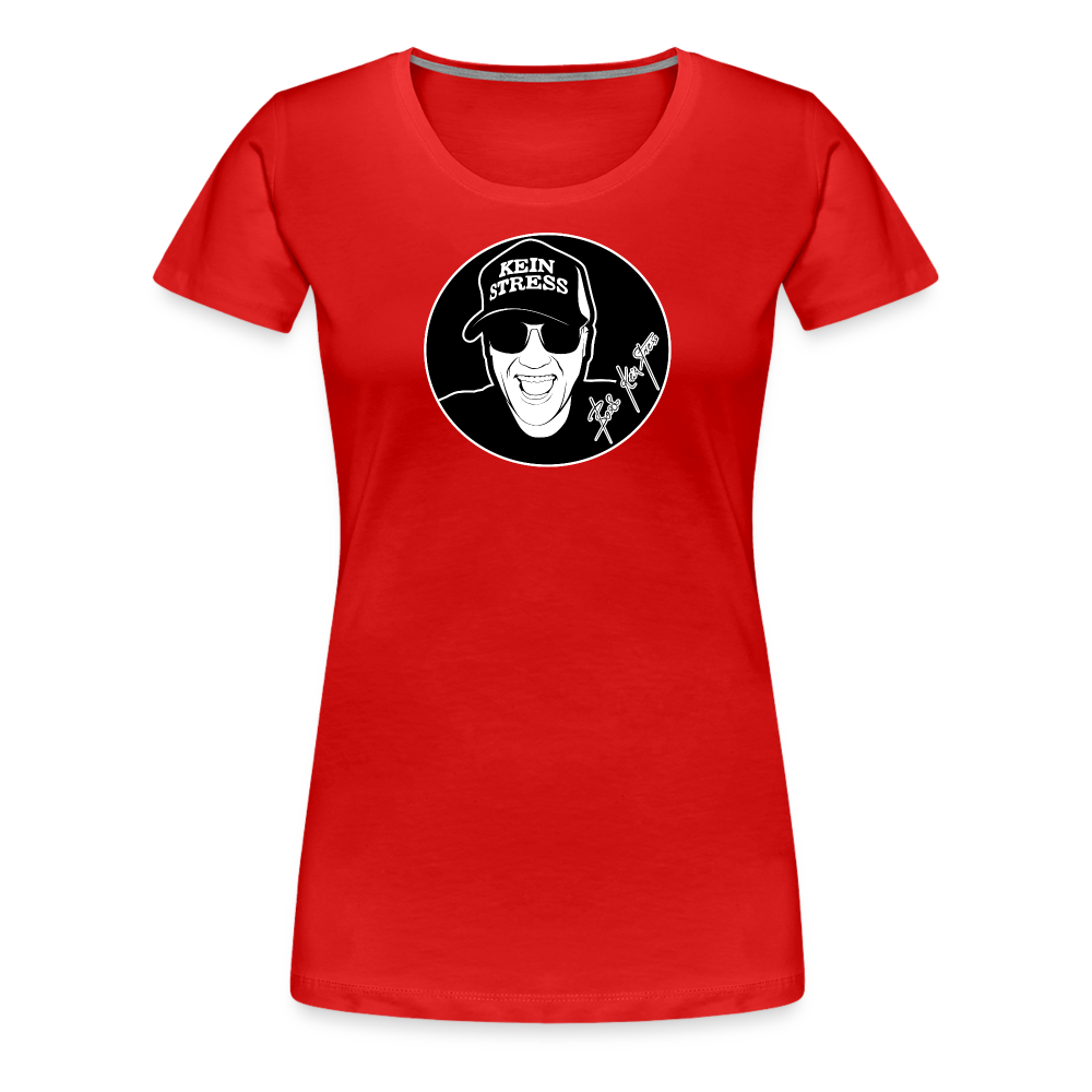 Boscho Kein Stress ® Frauen Premium T-Shirt - Rot