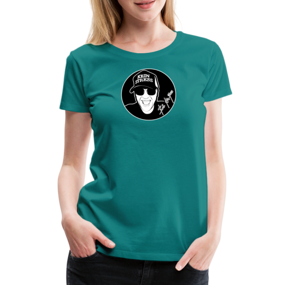 Boscho Kein Stress ® Frauen Premium T-Shirt - Divablau